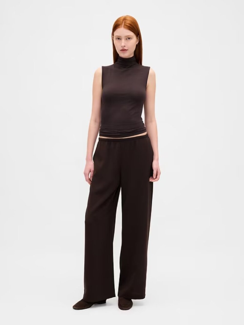 NWT Black GAP MP Easy Wide-Leg Pants